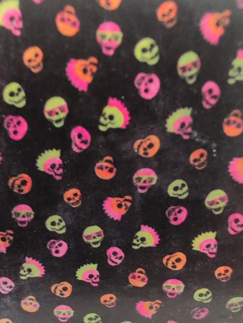 Hyde And Eek Bright Skeleton Throw Blanket